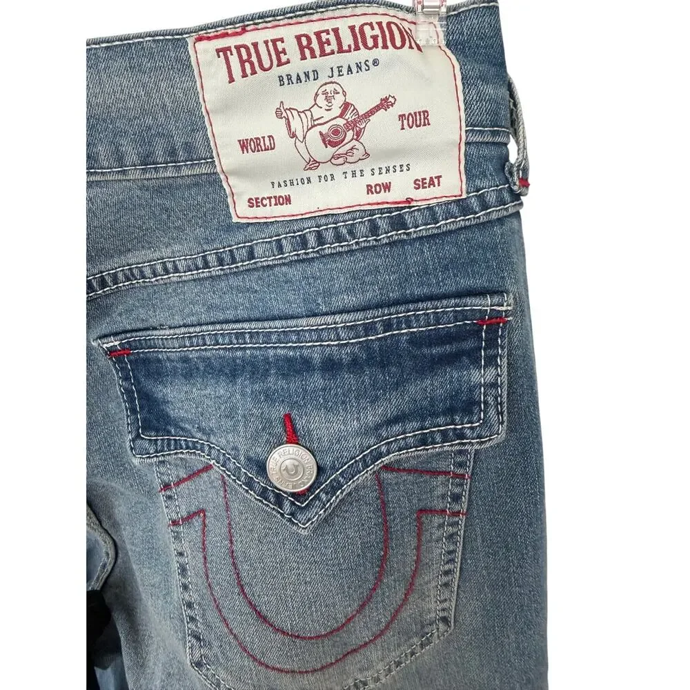 Mens True religion, Y2K Billy relax boot cut jeans wide 31 L33.5 light wash